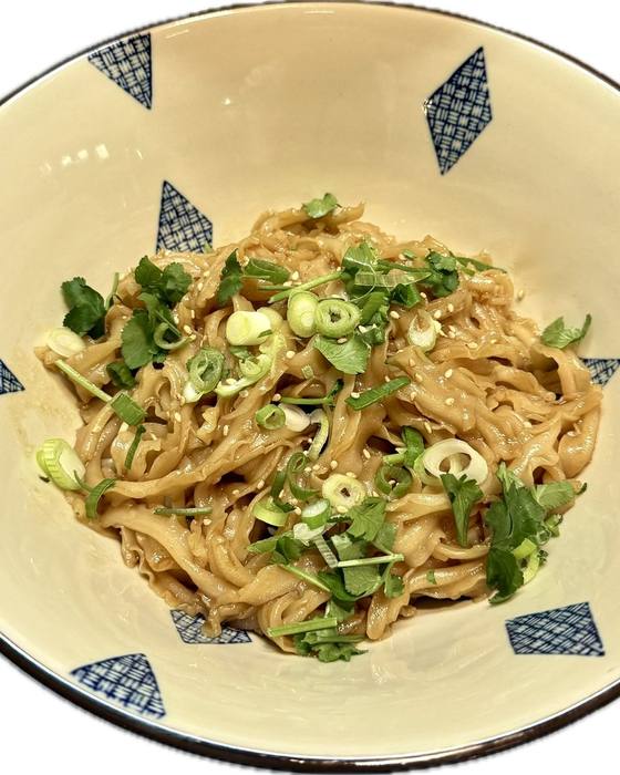 葱油香菜素拌面