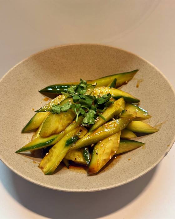 酱油香菜拌黄瓜